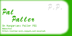 pal paller business card